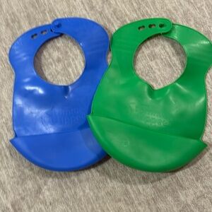 Two Tommee Tippee silicon bibs